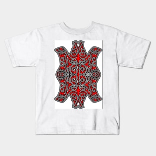 batik gorga batak motif 6 Kids T-Shirt